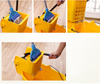 Heavy Duty PP Swabber Wash Bucket with Wheels Hotel Hospital Shop Floor Cleaning Wringer Mop Bucket