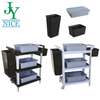 Multifunction hotel housekeeping dish collection push cart PP plastic supermarket Bar Restaurant Food service Trolley