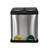 Recycling Double Kitchen Bin Wooden Trash Can Stainless Steel Kitchen Can