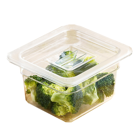 Cool Food Container Cold Insulated Cornstarch Food Container PP Rectangular Square Round Shape Available