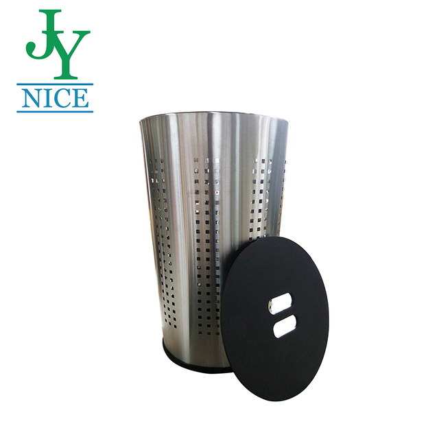 Industrial Stainless Steel Laundry Hamper/laundry Bin/laundry Basket with Lid Washroom Bathroom Storage Dirty Clothes Bin