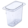 1/9 6" Deep Dry Dog Food Container Plastic Pan Without Lid Or With Lid Available