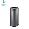 Compass Open Top Bin Lobby Trash Can Hotel Stainless Steel Push Bin