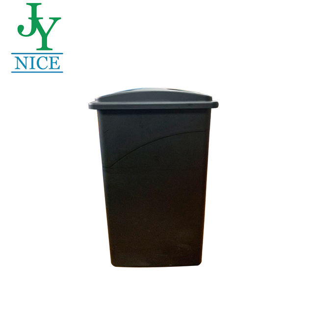 Kitchen Food Waste Sorted Bin with Lid Black Blue Yellow 90L Plastic Street Park Paper Bottle Rubbish Garbage Can
