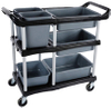 2021 New Cartao de Memoria Bar Cart with Stainless Steel Connector Food trolley for Canteen Golf Bussing Cart