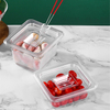 Home Holder Kitchen Organizer PC Clear Food Box Container Set Easy Stacked Pans Set