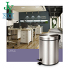 Outdoor Indoor Foot Pedal Trash Can Street Office Hospital Hotel Kitchen Restaurant Stainless Steel Garbage Bin