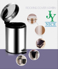 Household kitchen room foot pedal trash bin with flat lid and bottom 3L 5L 12L 20L 30L stainless steel dustbin