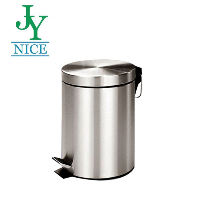 Wholesale 5L 8L 12L Pedal Waste Bin with Lid Office Hotel Lobby Stainless Steel Fingerprint Resistant Trash Can