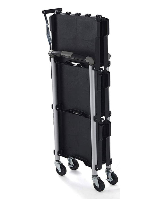 New Design Storage Cart - Black, White, Red 3-Tier Metal Rolling Utility Cart with Handle