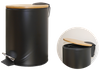 slim bathroom trash can Stainless Steel Iron Steel in Powder Coating Painting Odorless Indoor Pedal bathroom trash can whiteWaste Bin