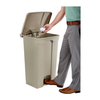Plastic Pedal Bin Plastic Sanitary Trash Can Waste Bin with Wheels