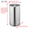 Metal Outdoor Medical Dustbin with lid hotel home office Stainless Steel rubbish bin
