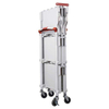 2021 service cart folding trolley plastic storage basket trolley with Wheels handtruck trolley organizer