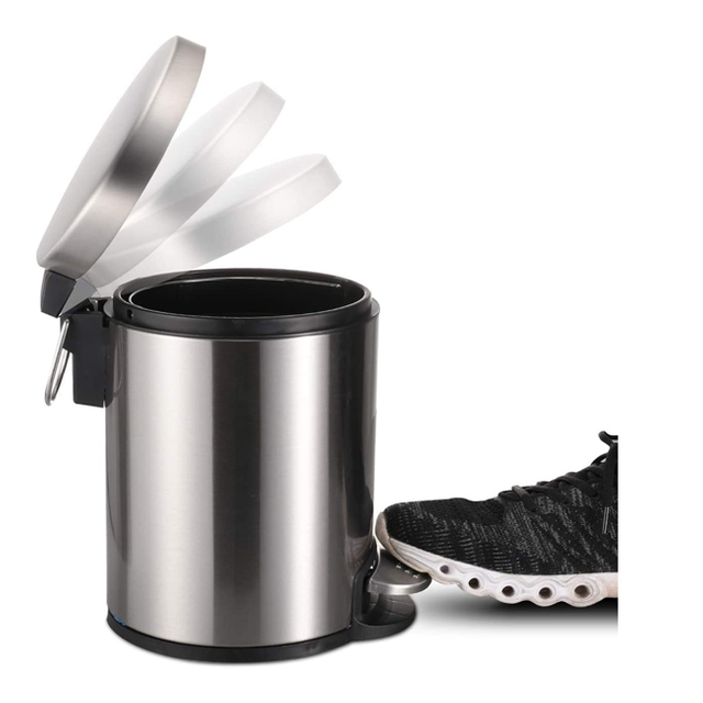 Waste Bin Lid Stainless Steel Hospital Ss Pedal Smart Portable Luxury Dust Bin Galvanized Plastic Waste Bin