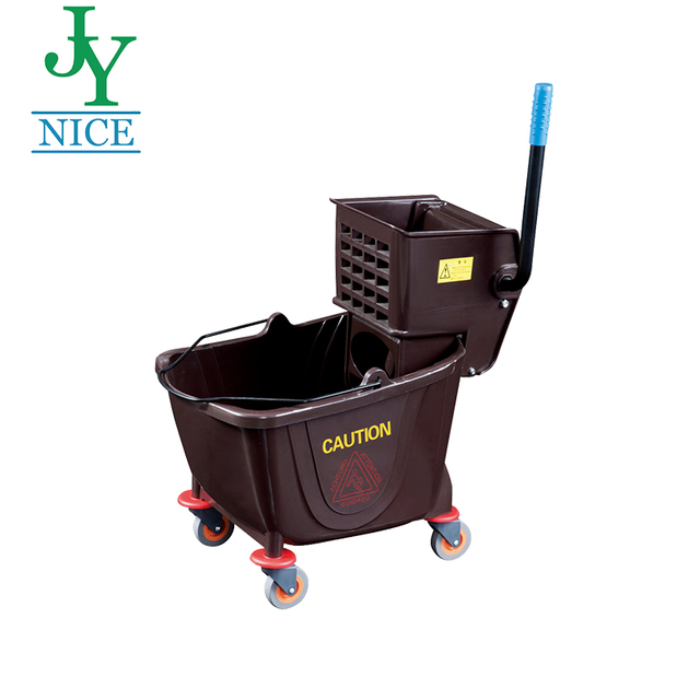 Coffer Color Mop Wringer High Quality Plastic Heavy Duty Public Places Mop Bucket With Wringer For Restaurant