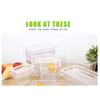 OEM ODM Plastic Food Container Cold Resistance Freezer Foods Storage Box