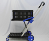 Metal Storage Shelves Multi Functional Folding Cart with Wheels