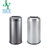 Compass Open Top Bin Lobby Trash Can Hotel Stainless Steel Push Bin