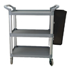 2021 New Cartao de Memoria Bar Cart with Stainless Steel Connector Food trolley for Canteen Golf Bussing Cart