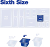 Polycarbonate GN Pans Container For Food NSF Certificated 4" Deep Clear Gastronorm Pan