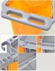 factory hospital hotel janitor cart with mop bucket Multi-function shopping mall supermarket cleaning plastic Trolley