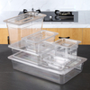 New Pan Pacific Buffet Transparent Food Container Picnic Plates 65mm/100mm/150mm/200mm
