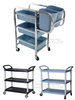 3 Shelf Compact Food Hotel Restaurant Tea Service Trolley Plastic Utility Tool Cart