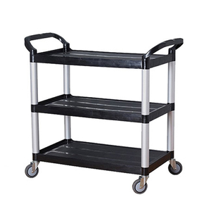 Factory made plastic transport Kitchen dinning room food restaurant commercial Storage Plastic Shelf Rack handling Trolley cart
