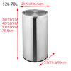 Office Round Stainless Steel Waste Bin with Close Lid 12L/18L/25L/35L/70L Non-toxic And Odorless Trash Can