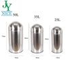 Wholesale price rubbish collection waste container school hospital office corner stainless steel recycling trash can