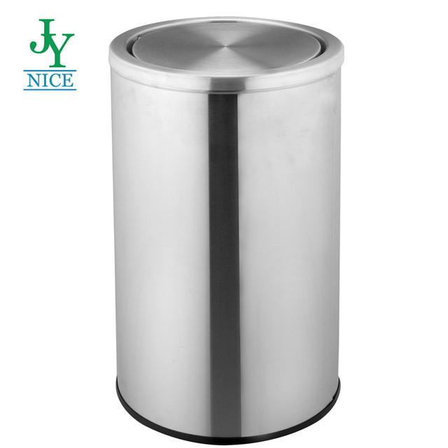 Stainless Steel Outdoor Trash Cans Dustbin Large Metal Garbage Can Waste Bins Sizes