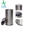 Metal Outdoor Medical Dustbin with lid hotel home office Stainless Steel rubbish bin