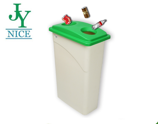 87Qt. Bottle Classification Dustbin With Lid Waste Container Square Park Ash Bin with Lid Slim Jim Plastic Waste Bin