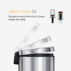 Good Quality Small Bathroom Waste Bin Foot Pedal Metal Little Trash Can