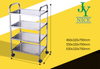 3 Tiers Heavy Duty airline tea wine service Utility Cart 4 layers stainless steel hospital medical dressing trolley