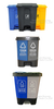 Plastic Compartment Hospital School Restaurant Hotel Sanitary Trash Can Waste Bin Waste Bucket
