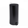 Amazon Best Selling Round Stainless Steel Step Trash Can with Liner, Black, 30-Liter Per 8-Gallon