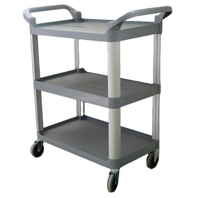 2021 New Cartao de Memoria Bar Cart with Stainless Steel Connector Food trolley for Canteen Golf Bussing Cart