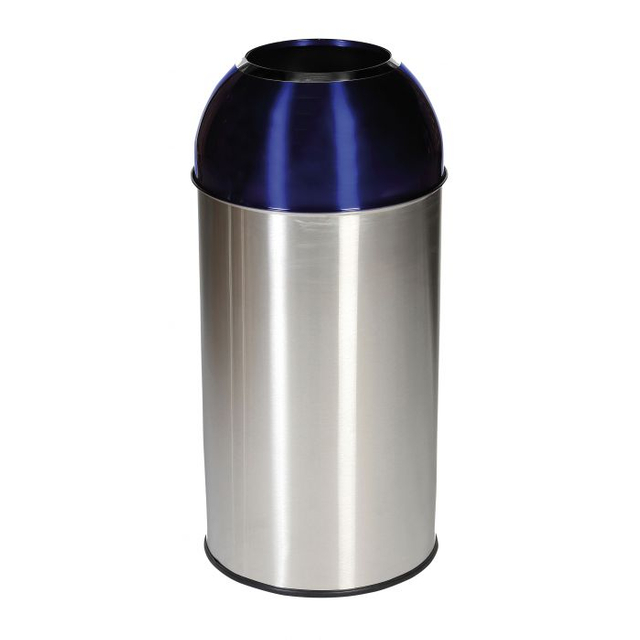 40 LITRE DOME BIN ELECTRIC FINISHED Stainless Steel Waste Bin