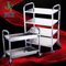 Good Quality 3 Tier Kitchen Dining hall Food service Utility Cart Commercial Stainless Steel Wheeling meal Delivery Trolley