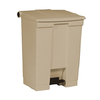 High Quality PP Plastic Fireproof Garbage Can with Foot Pedal Restaurant Dining Room Food Rubbish Waste Bin