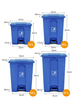 Customized Waste Recycling Bin Household Kitchen Trash Can with Lid 30L 45L 68L 87L HDPE Outdoor Use Garbage Dustbin