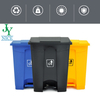 Factory Cheap Plastic Foot Trash Can Multicolor Classified Dustbin Recycle Trash Bin