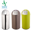 Outdoor Corridor Metal Standing Trash Can 12L 25L 35L 50L 70L Stainless Steel Garbage Collection Waste Bin