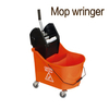 46Qt. Green High Quality Plastic Side Press Swabber Cleaning Wringer Heavy Duty Public Places Mop Bucket