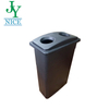 Kitchen Food Waste Sorted Bin with Lid Black Blue Yellow 90L Plastic Street Park Paper Bottle Rubbish Garbage Can