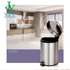 Wholesale 5L 8L 12L Pedal Waste Bin with Lid Office Hotel Lobby Stainless Steel Fingerprint Resistant Trash Can