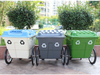 Outdoor Plastic Sanitation Cleaning Wheeled Waste Trolley Bin Waterproof Street Garbage Truck 400L Dustbin Trolley
