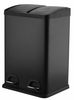 2021 New Design Kitchen Garbage with Stackable Pedal Double Design Compact Dustbin for Office Stainless Steel Waste Bin